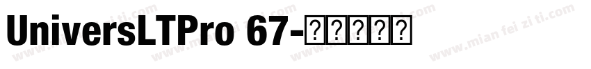 UniversLTPro 67字体转换